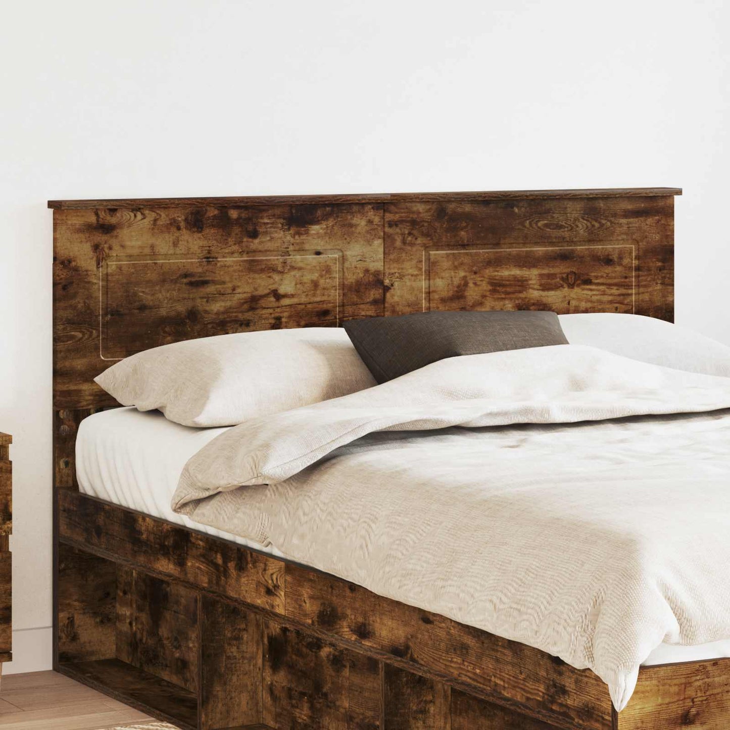 vidaXL Headboard Smoked Oak Engineered wood