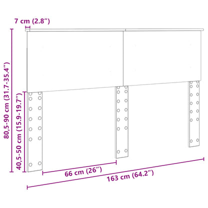 vidaXL Headboard Old Wood Engineered wood