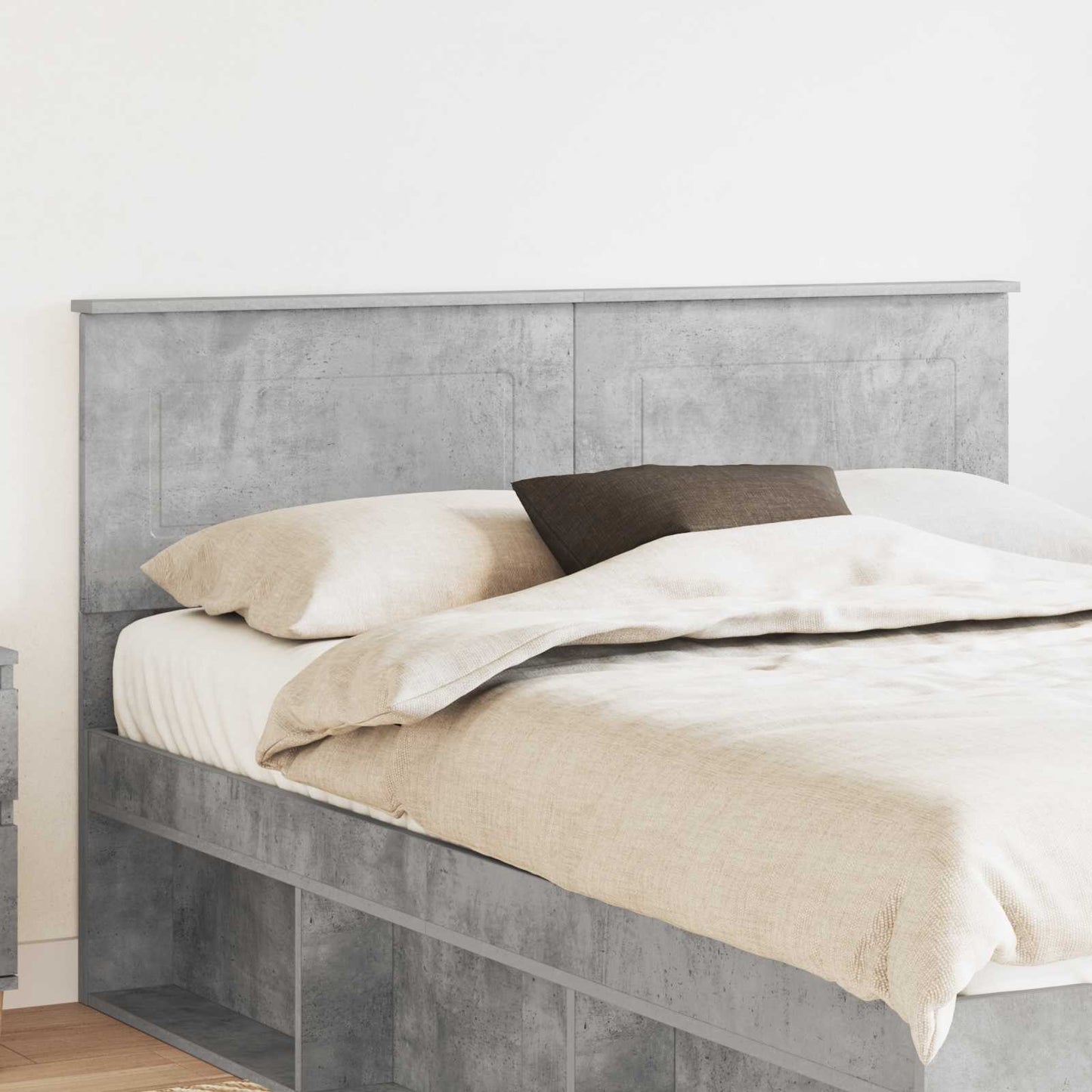 vidaXL Headboard Concrete Grey Engineered wood