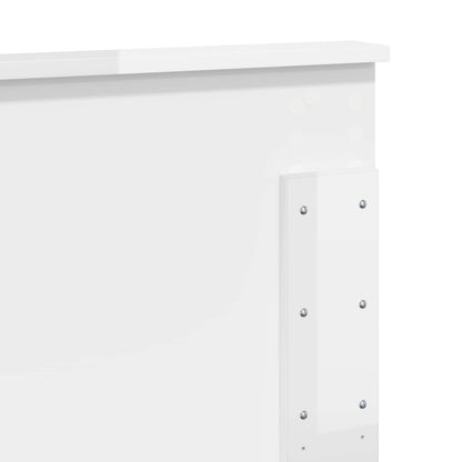 vidaXL Headboard Gloss White Engineered wood