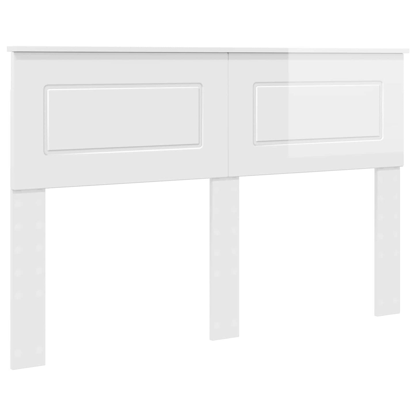 vidaXL Headboard Gloss White Engineered wood