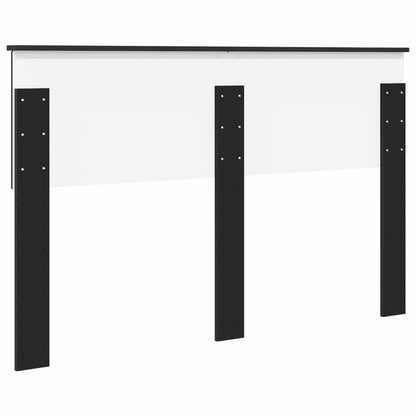 vidaXL Headboard Black Oak Engineered wood
