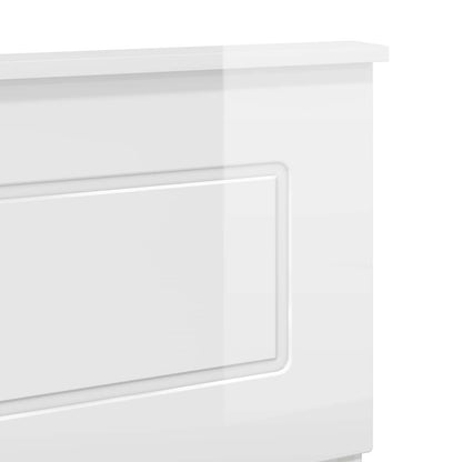 vidaXL Headboard Gloss White Engineered wood