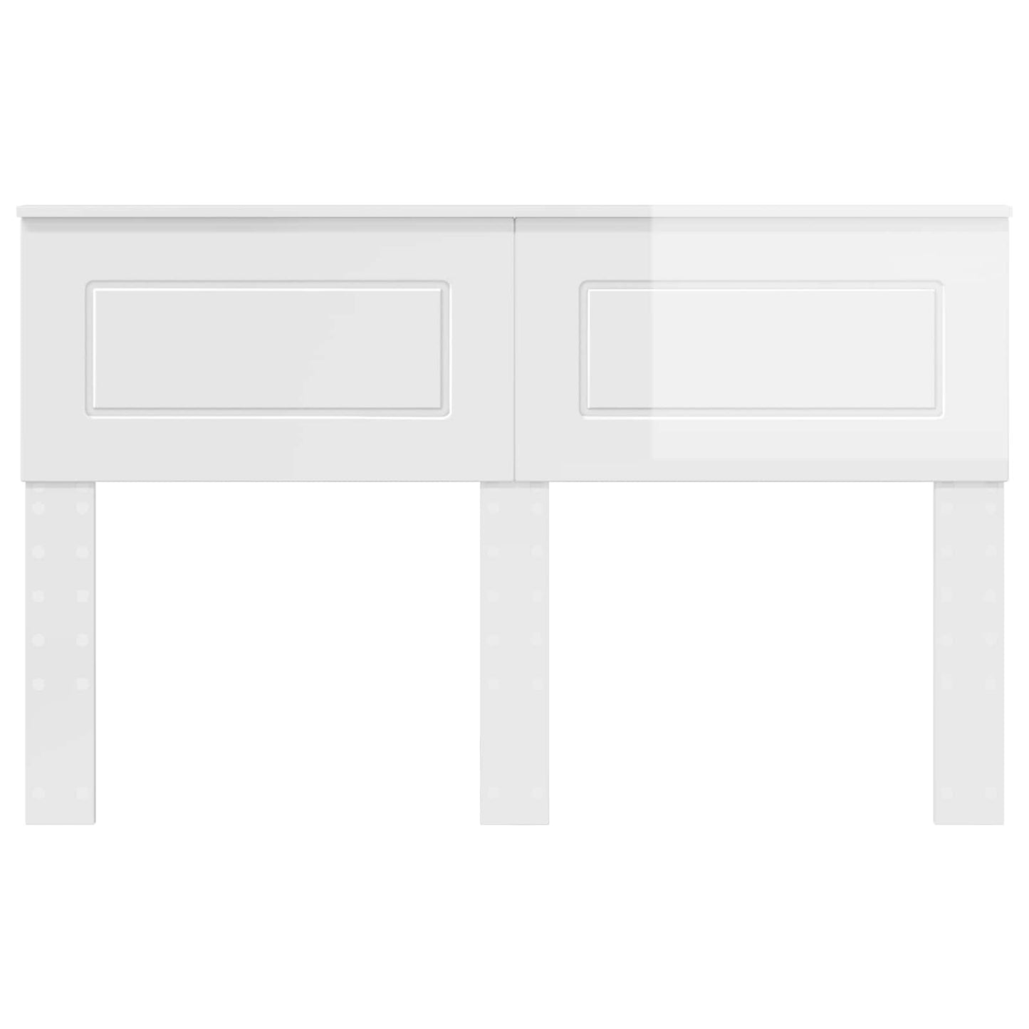 vidaXL Headboard Gloss White Engineered wood