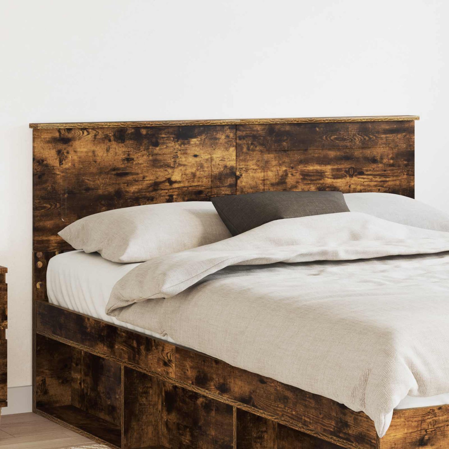 vidaXL Headboard Smoked Oak Engineered wood