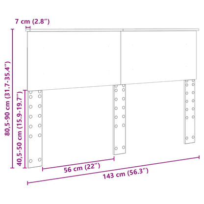 vidaXL Headboard Old Wood Engineered wood