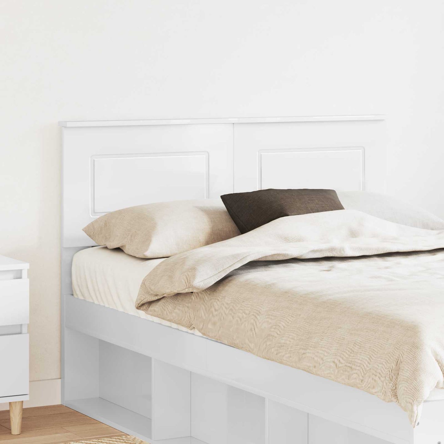 vidaXL Headboard White Engineered wood