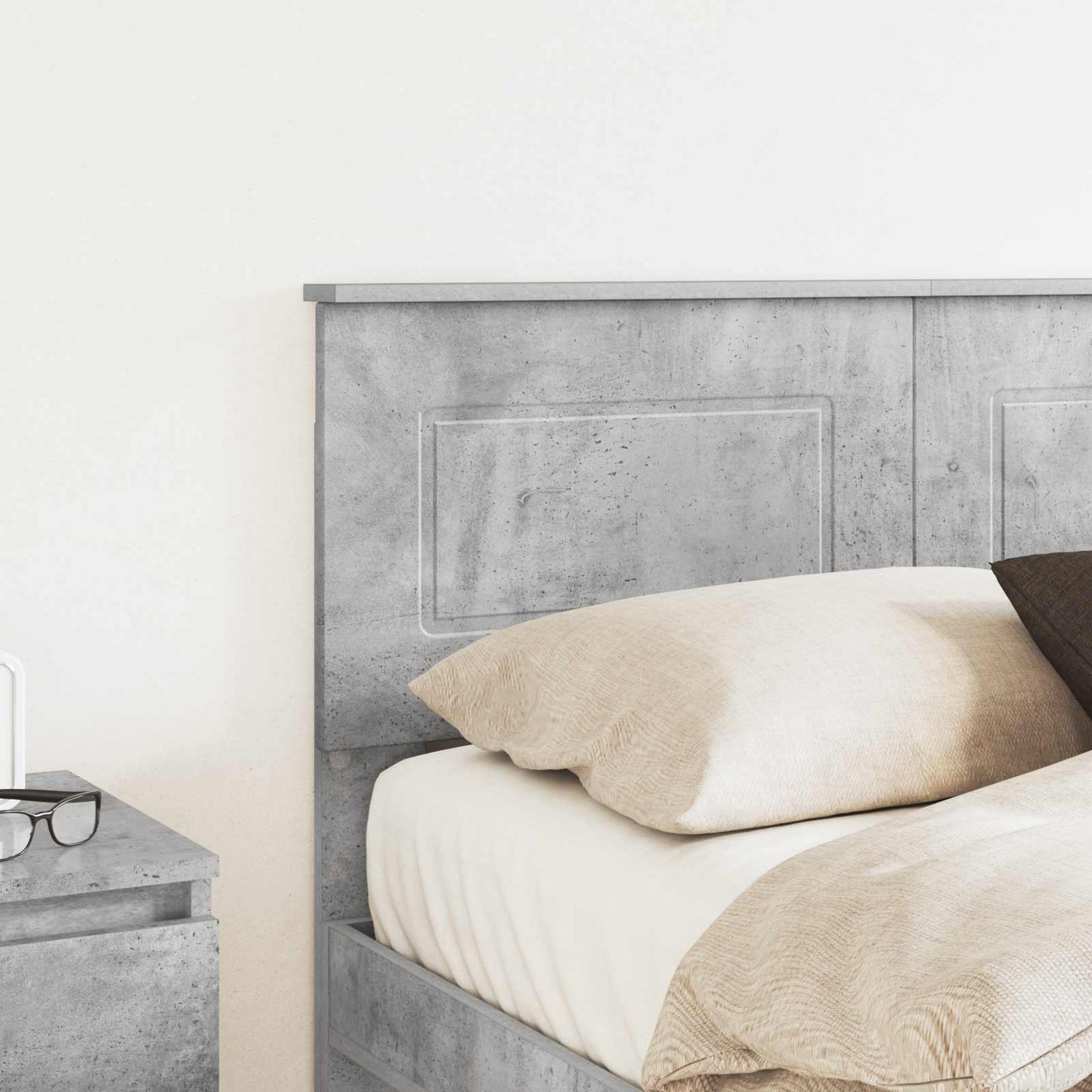 vidaXL Headboard Concrete Grey Engineered wood