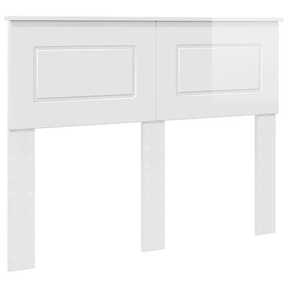 vidaXL Headboard Gloss White Engineered wood
