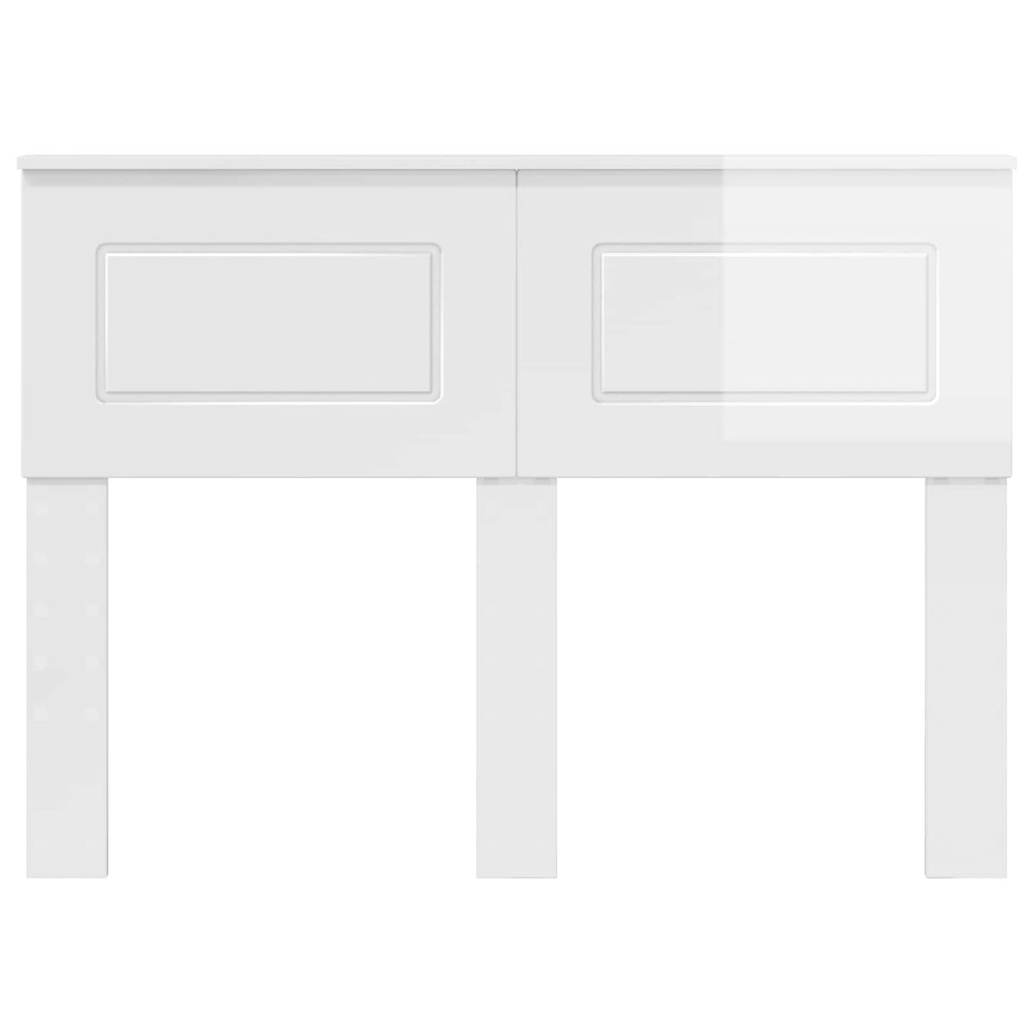 vidaXL Headboard Gloss White Engineered wood