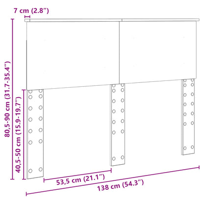 vidaXL Headboard Grey Sonoma Engineered wood