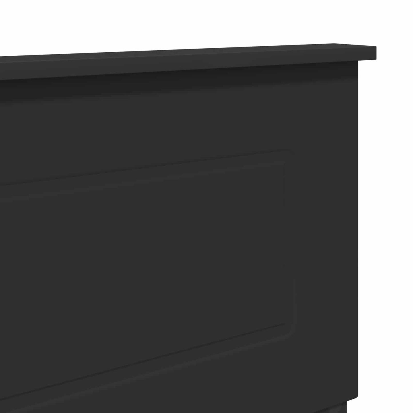 vidaXL Headboard Black Oak Engineered wood
