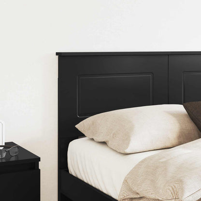 vidaXL Headboard Black Oak Engineered wood