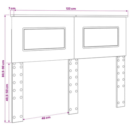 vidaXL Headboard Black Oak Engineered wood