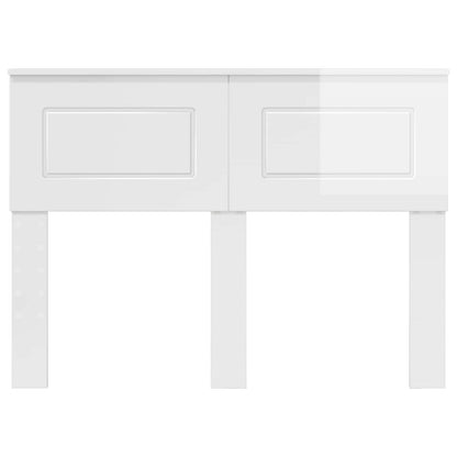 vidaXL Headboard Gloss White Engineered wood