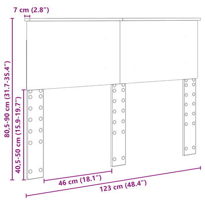 vidaXL Headboard Old Wood Engineered wood