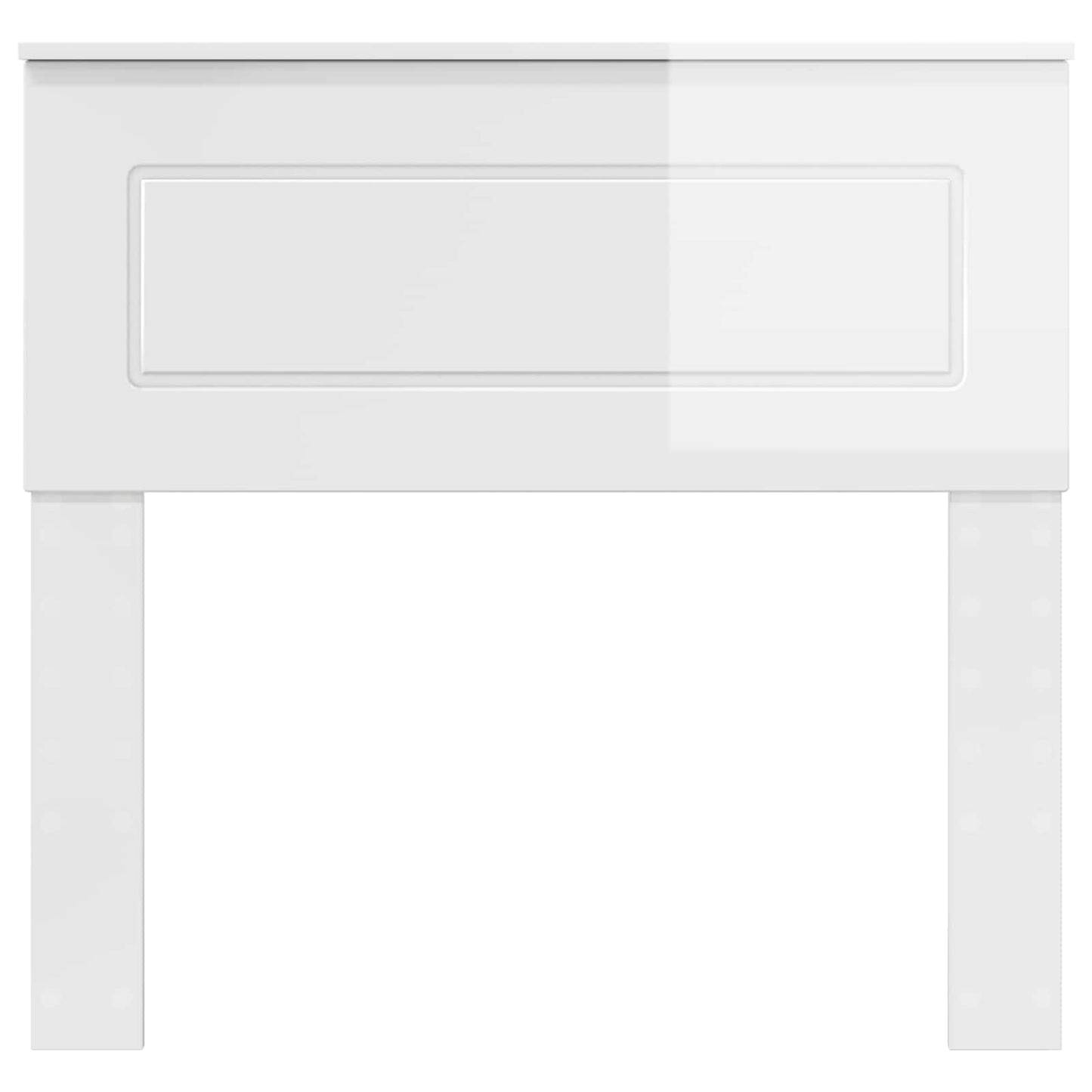 vidaXL Headboard Gloss White Engineered wood