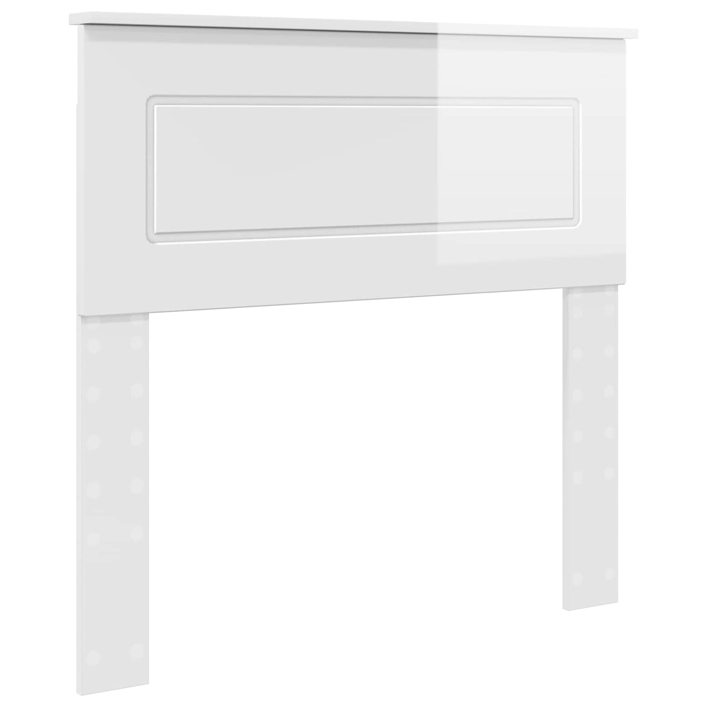 vidaXL Headboard Gloss White Engineered wood