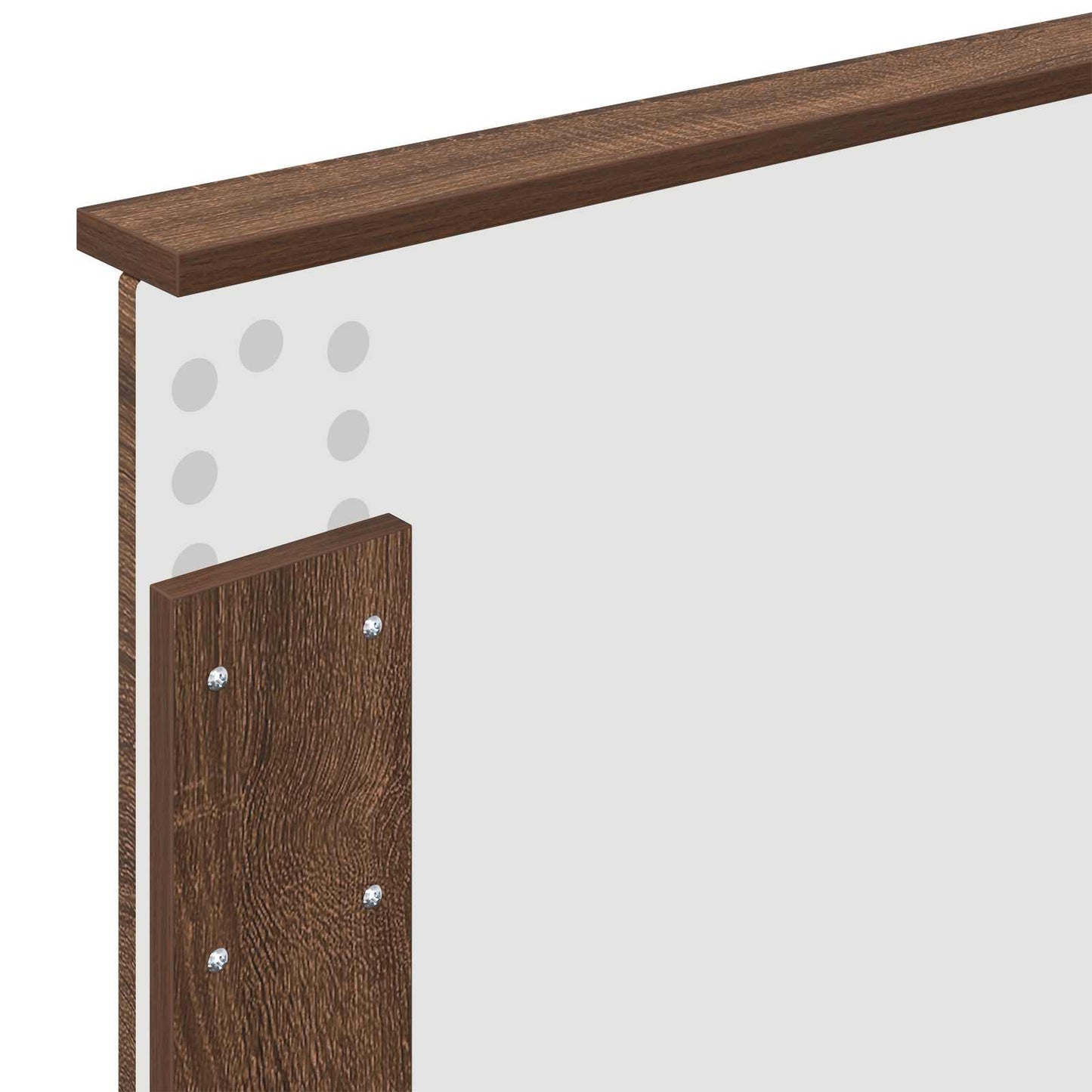 vidaXL Headboard Brown Oak 90 cm Engineered wood