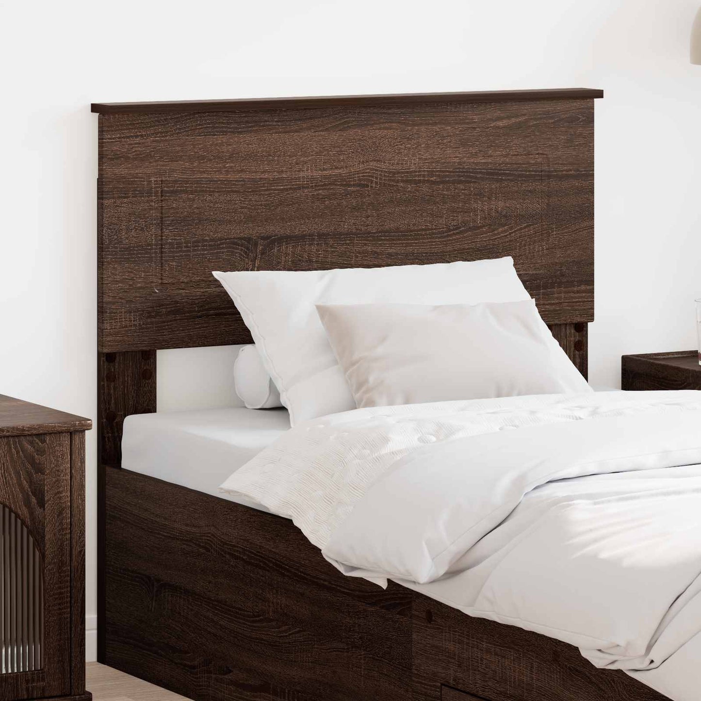 vidaXL Headboard Brown Oak 90 cm Engineered wood
