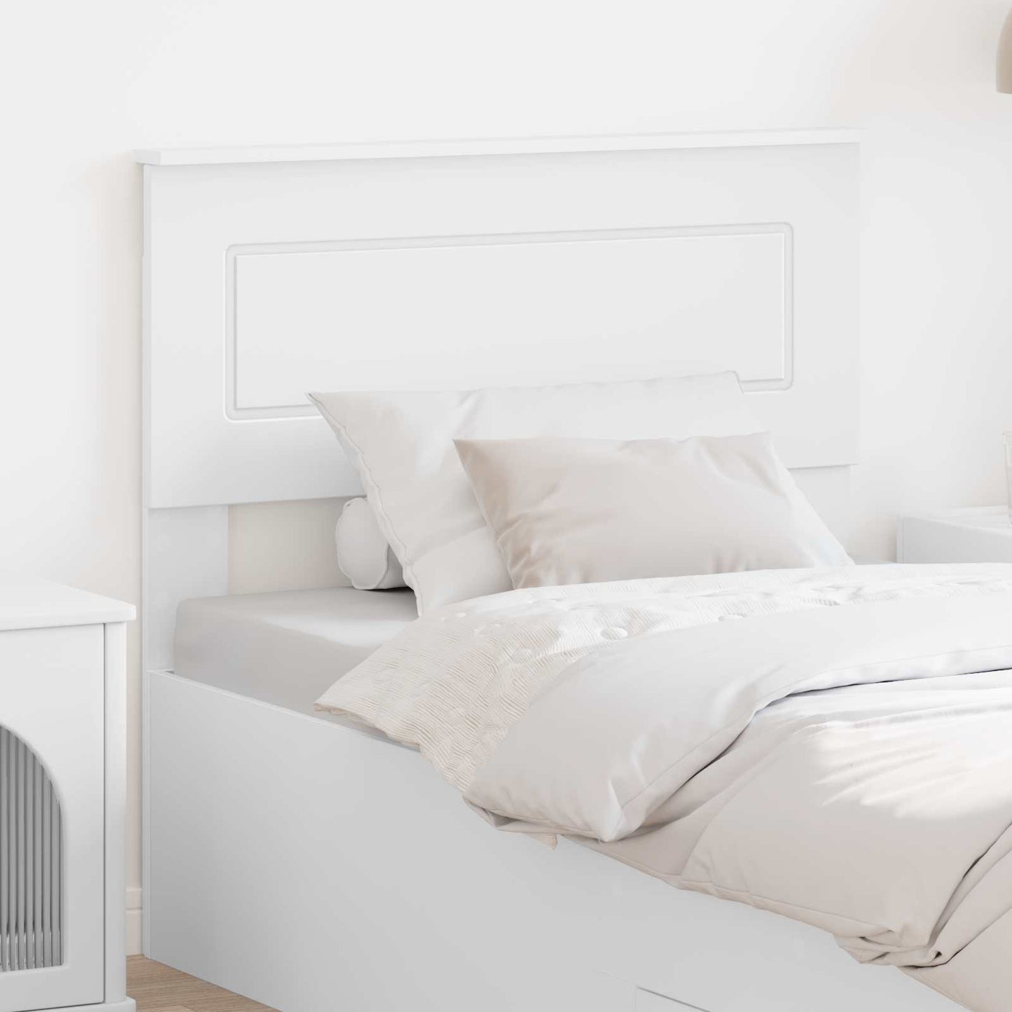 vidaXL Headboard White Engineered wood