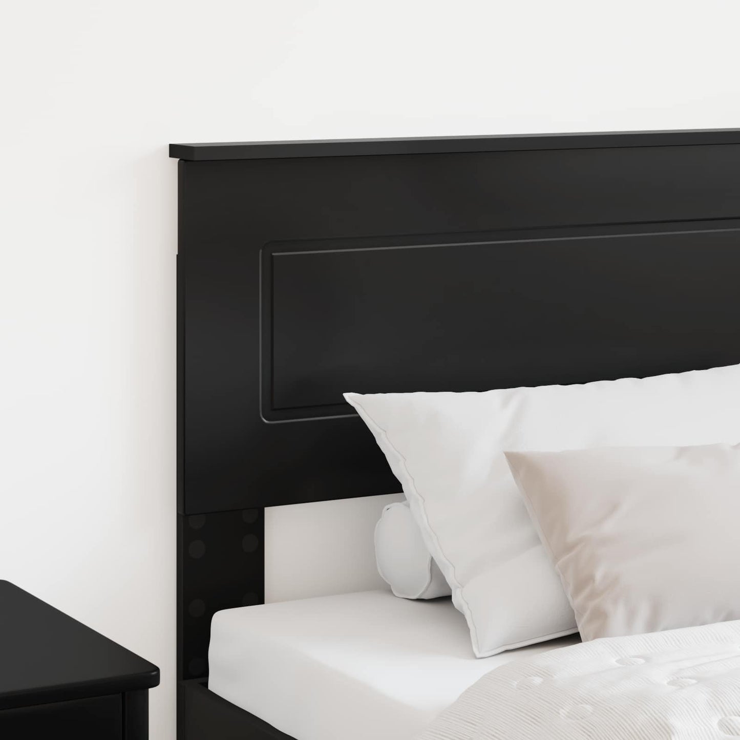 vidaXL Headboard Black Oak Engineered wood