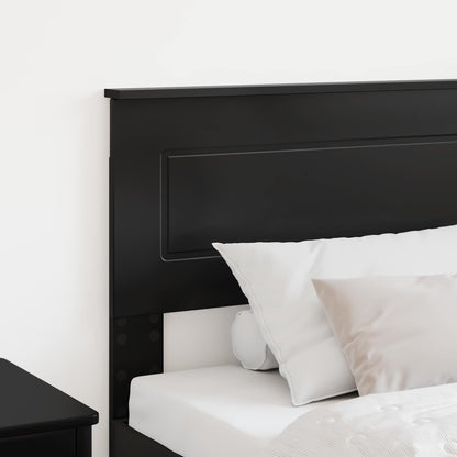 vidaXL Headboard Black Oak Engineered wood