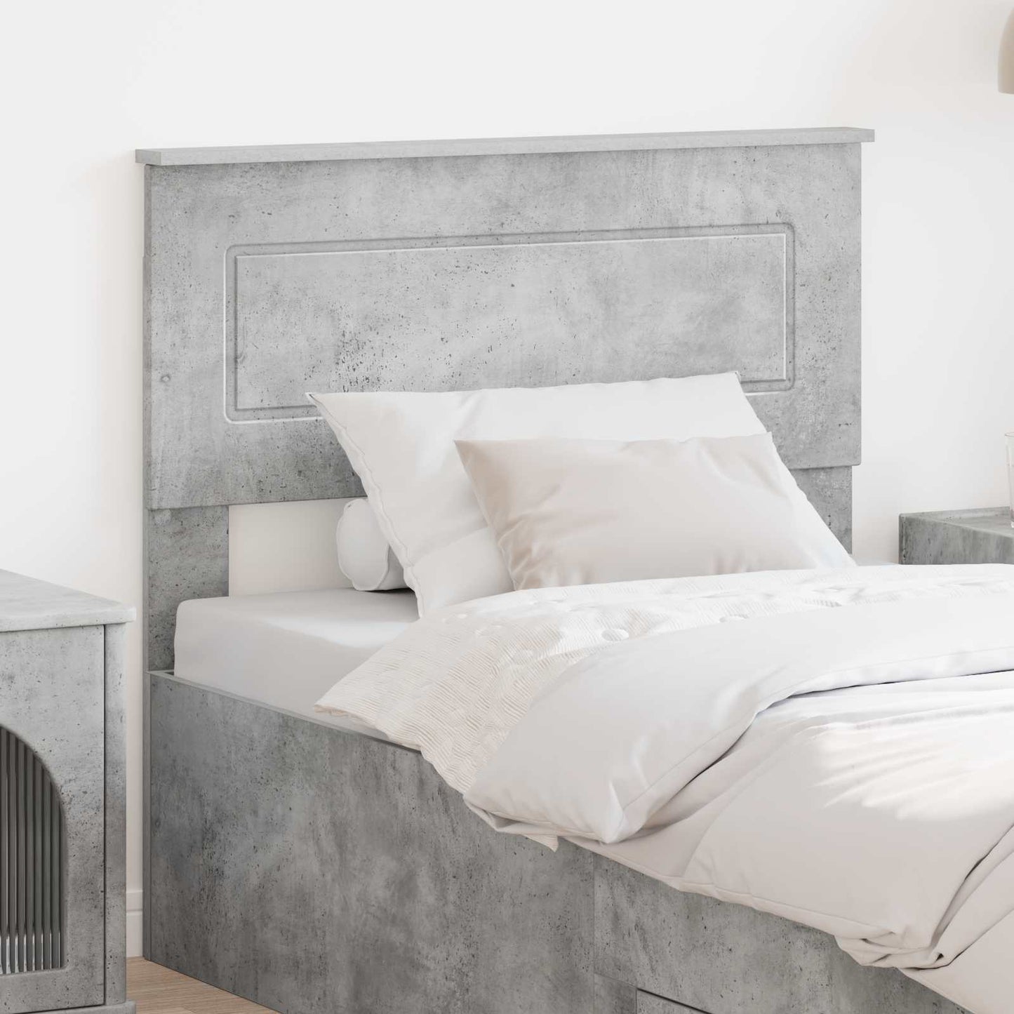 vidaXL Headboard Concrete Grey Engineered wood