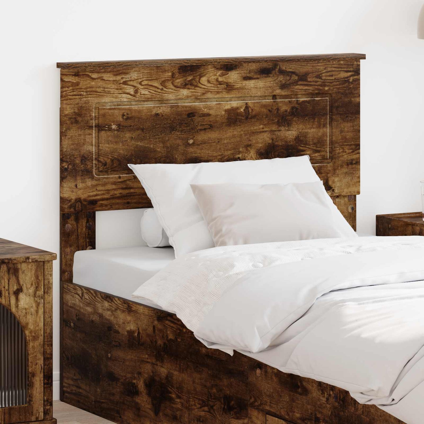 vidaXL Headboard Smoked Oak Engineered wood