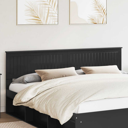 vidaXL Headboard Black Oak Engineered wood