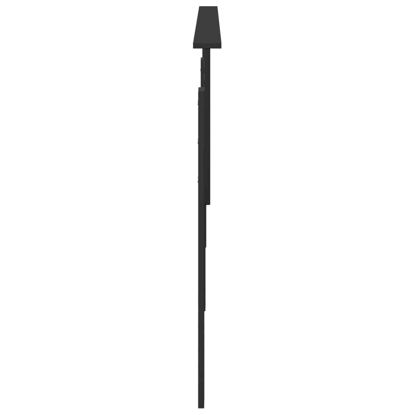 vidaXL Headboard Black Oak Engineered wood