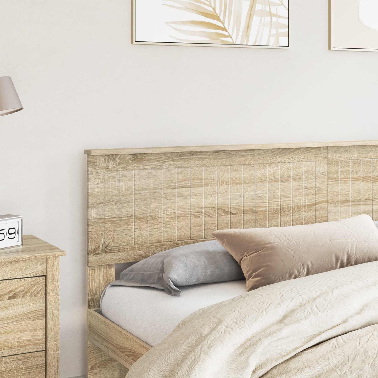 vidaXL Headboard Sonoma Oak Engineered wood