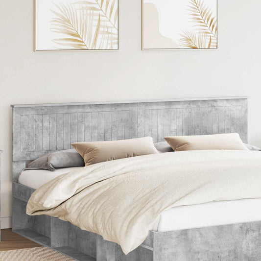 vidaXL Headboard Concrete Grey Engineered wood