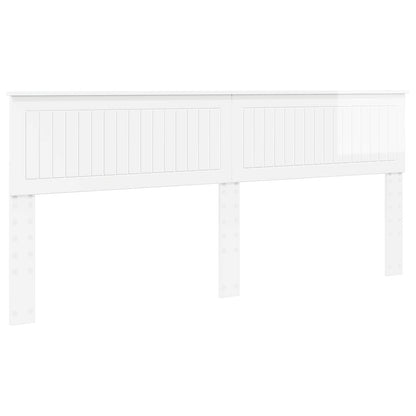 vidaXL Headboard Gloss White Engineered wood
