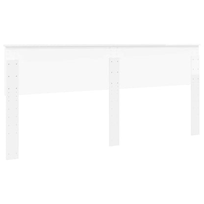 vidaXL Headboard Gloss White Engineered wood