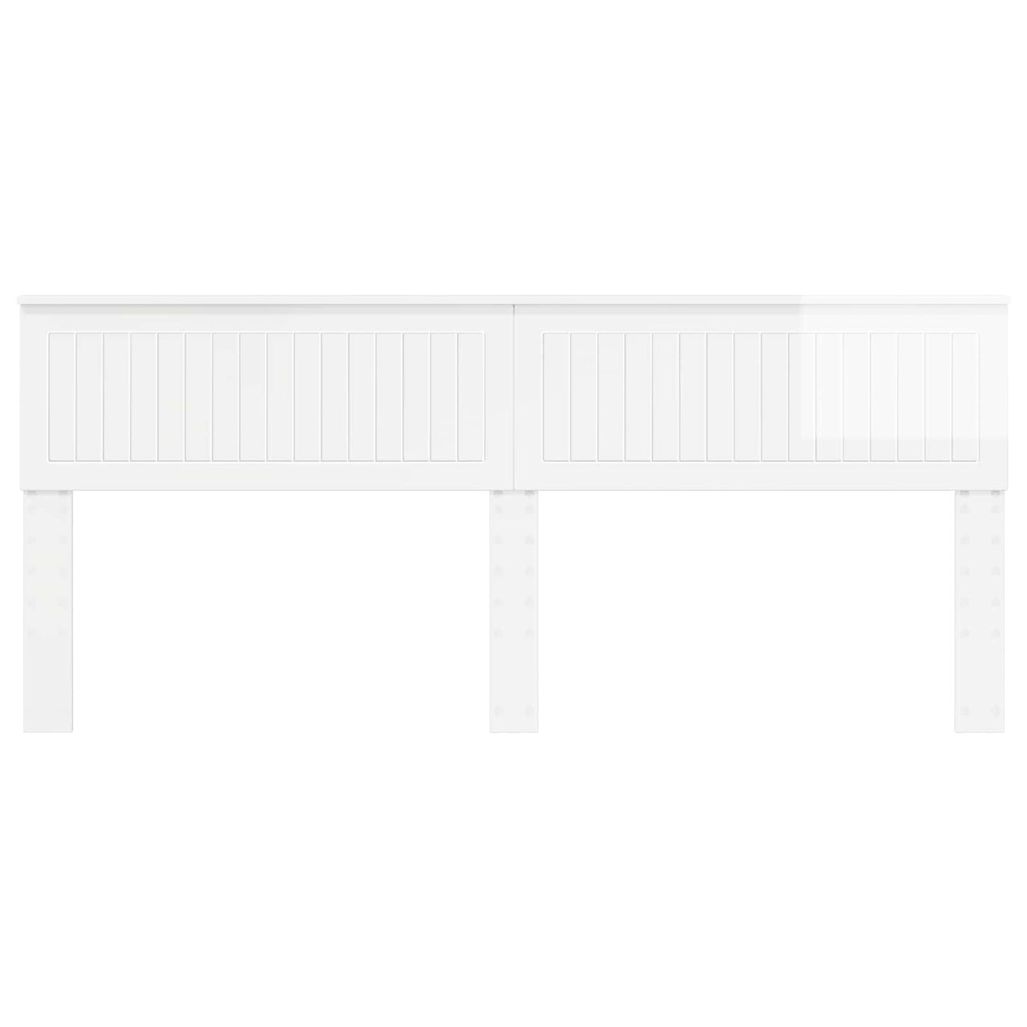 vidaXL Headboard Gloss White Engineered wood