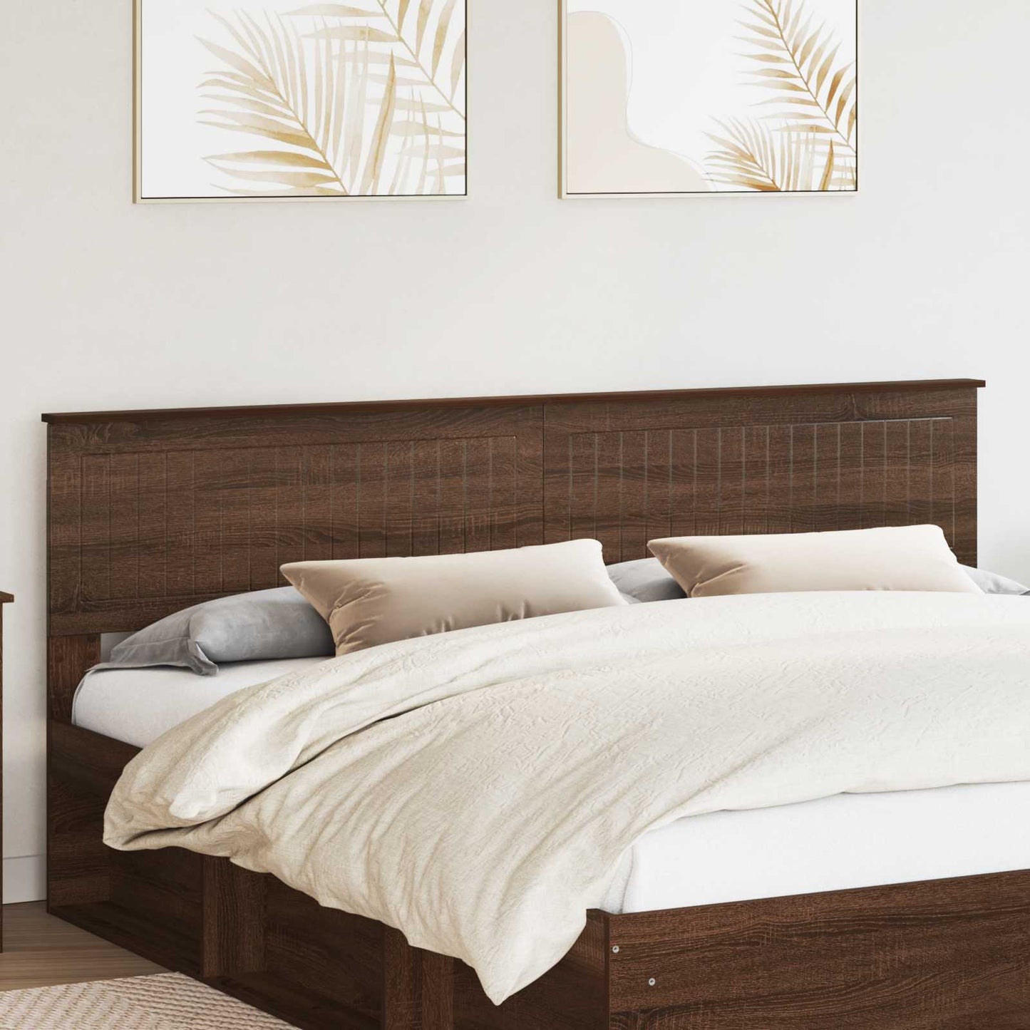 vidaXL Headboard Brown Oak Engineered wood