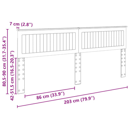 vidaXL Headboard Old Wood Engineered wood