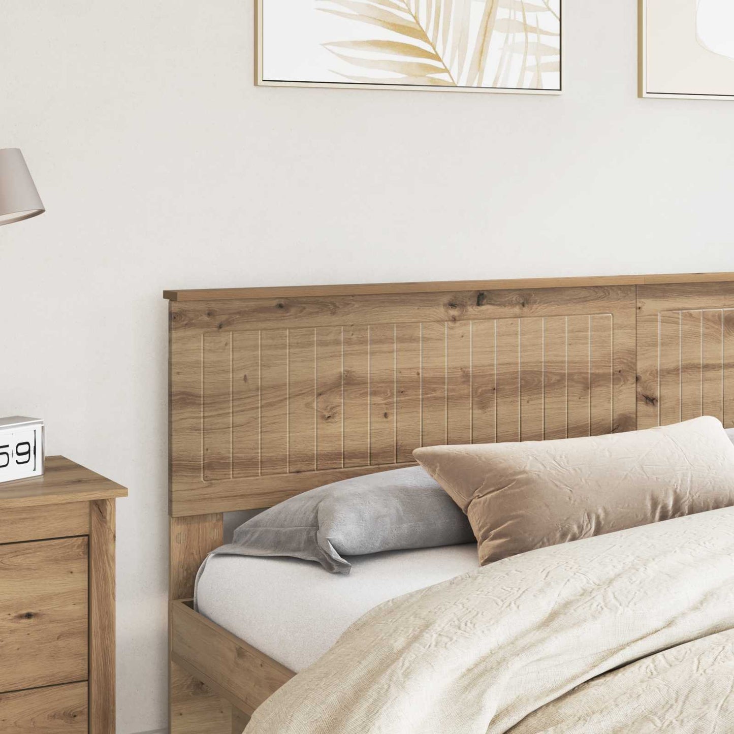 vidaXL Headboard Artisan Oak Engineered wood