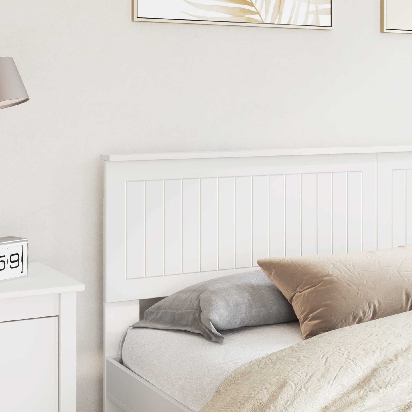 vidaXL Headboard White Engineered wood