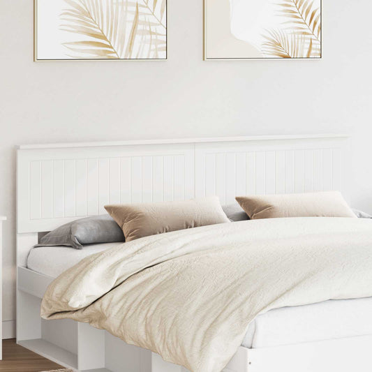 vidaXL Headboard White Engineered wood