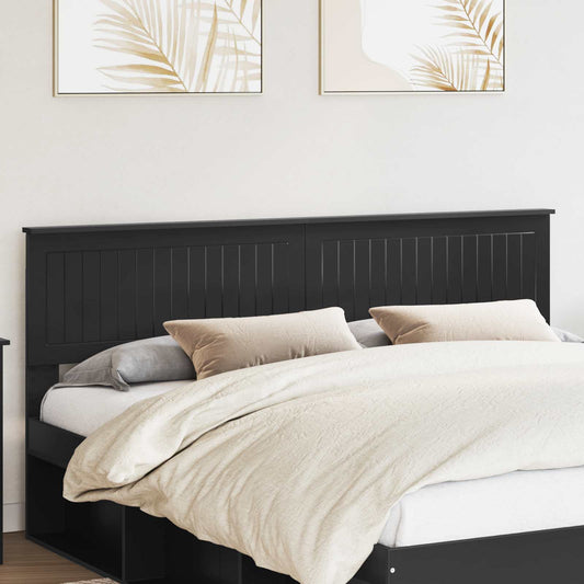 vidaXL Headboard Black Oak Engineered wood