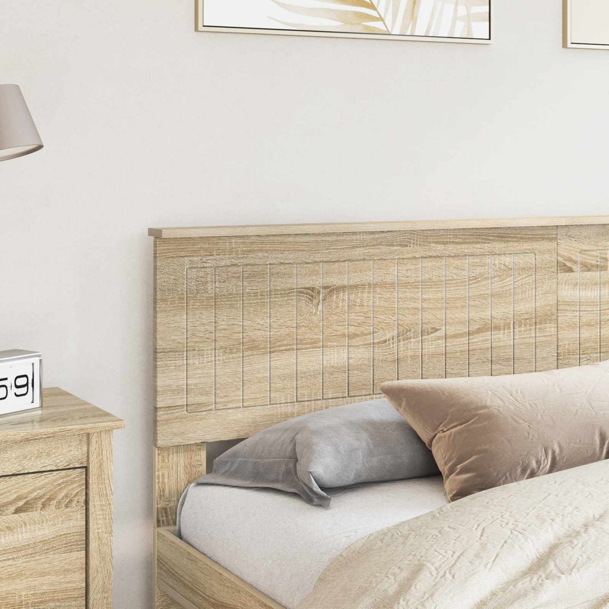 vidaXL Headboard Sonoma Oak Engineered wood