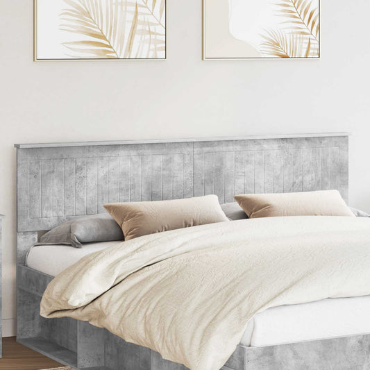 vidaXL Headboard Concrete Grey Engineered wood