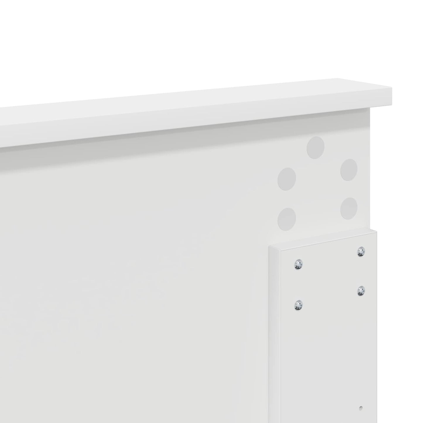 vidaXL Headboard Gloss White Engineered wood