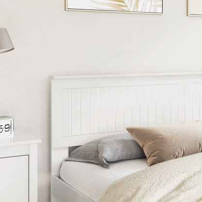 vidaXL Headboard Gloss White Engineered wood