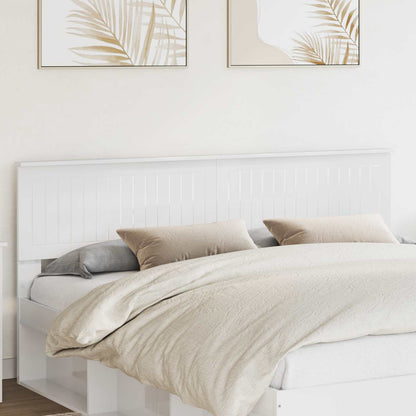 vidaXL Headboard Gloss White Engineered wood