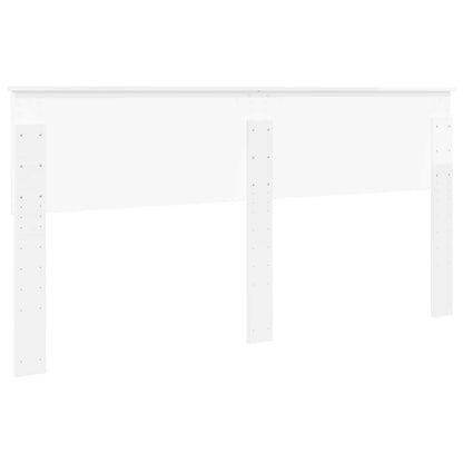 vidaXL Headboard Gloss White Engineered wood
