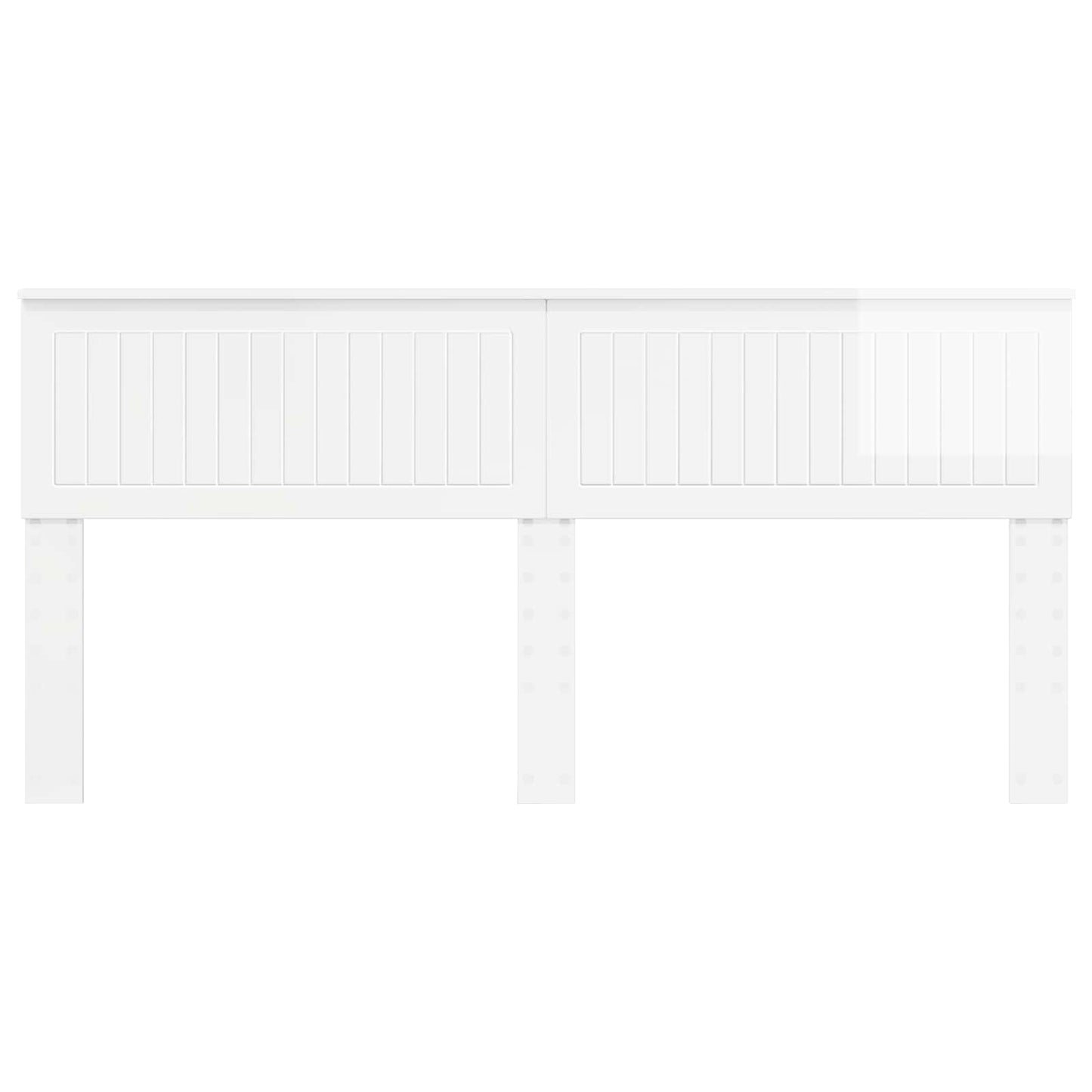 vidaXL Headboard Gloss White Engineered wood