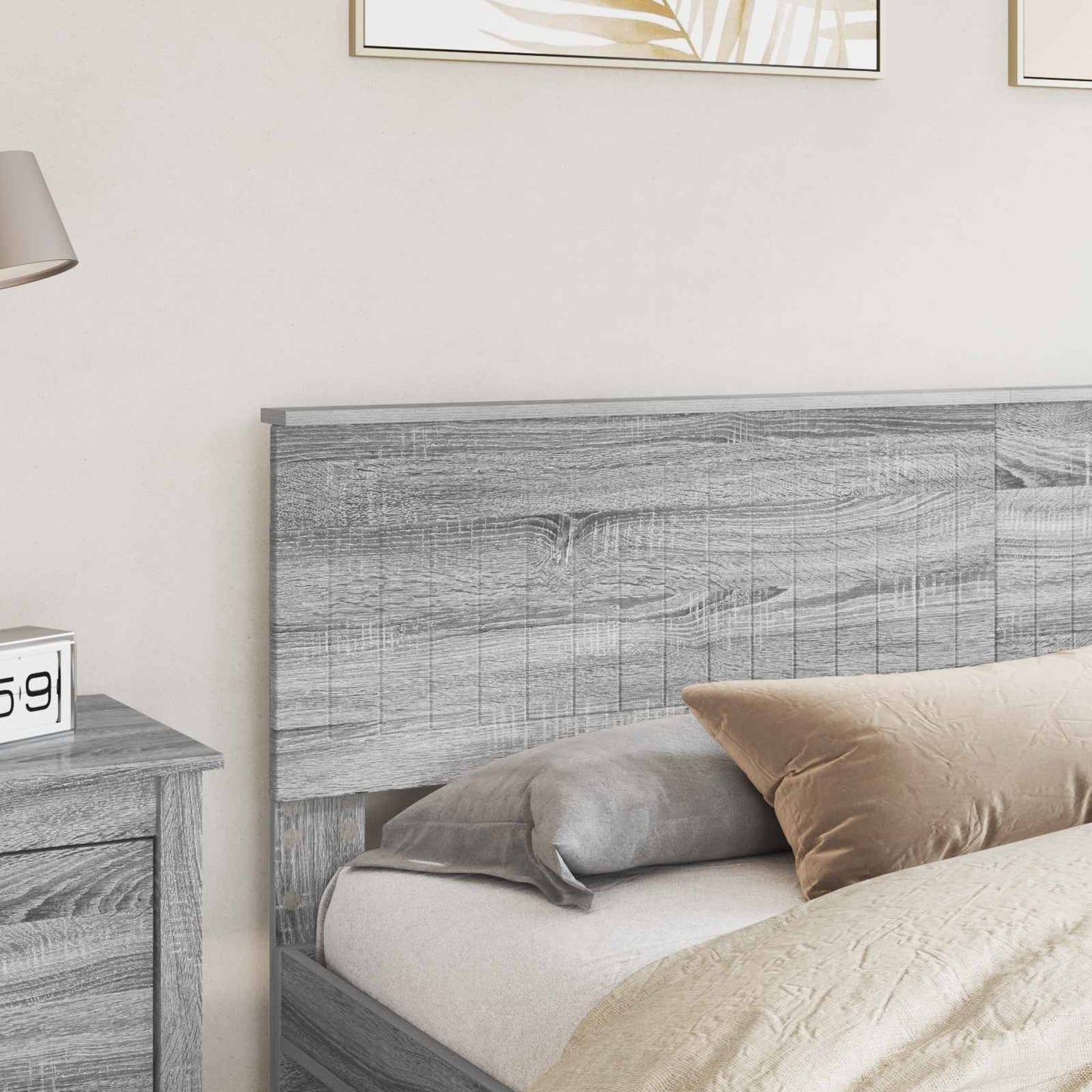 vidaXL Headboard Grey Sonoma Engineered wood